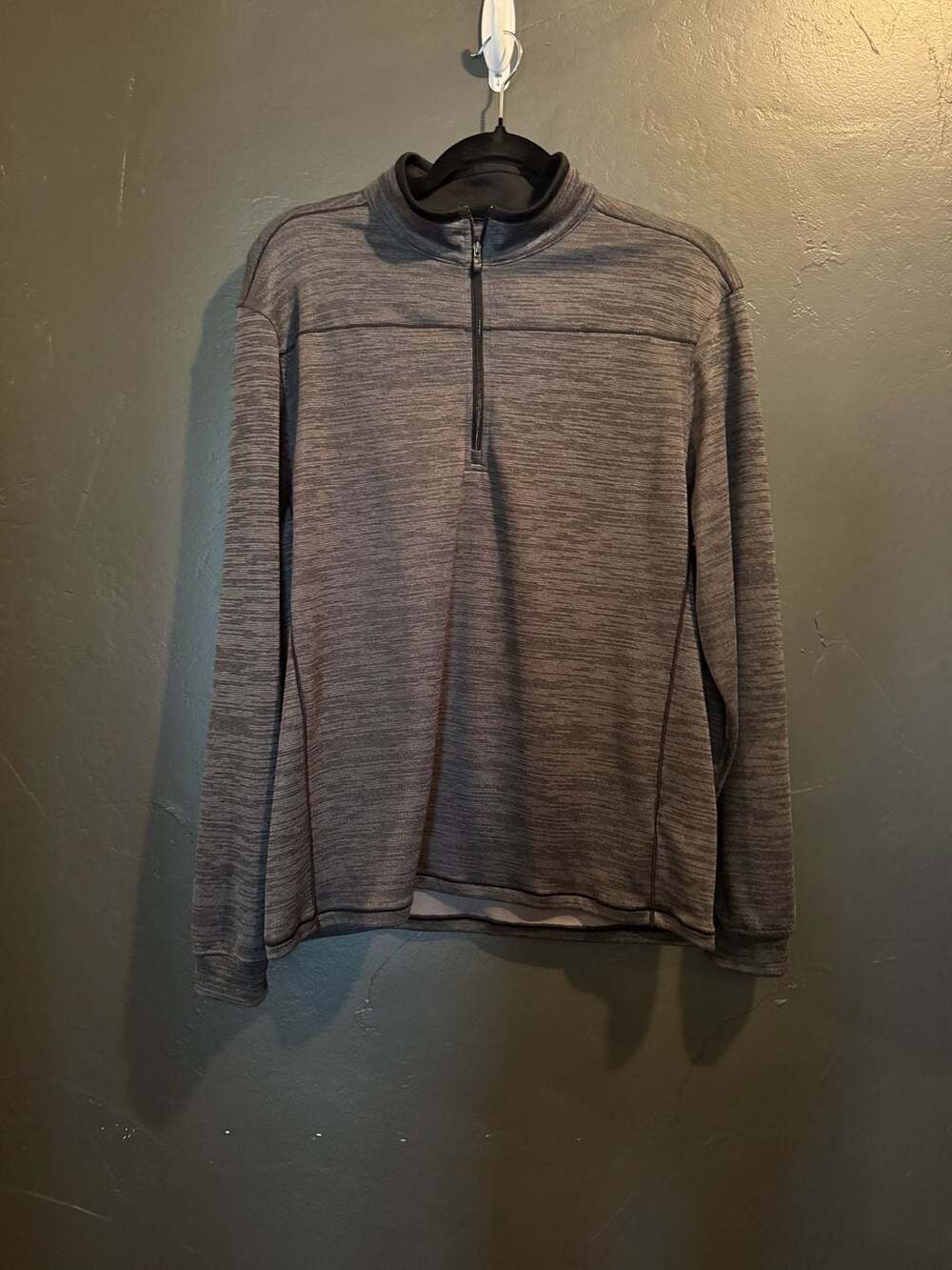 Pebble Beach Men's Dry-Luxe Performance 1/4 Zip Pullover Heather Gray M